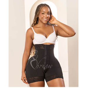 COLOMBIEN HAUTE COMPRESSION HOURGLASS SHORTS Body Shapewear Femmes Réduire Corps Shaper Taille Haute <span class=keywords><strong>Ventre</strong></span> <span class=keywords><strong>Plat</strong></span> <span class=keywords><strong>Gaine</strong></span> Shorts - Product Image 6