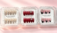 Uñas Postizas de Lujo Hechas a Mano, Seleccionadas al Azar, Tamaños Disponibles XS/S/M/L, con Caja de Exhibición Acrílica