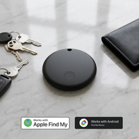 Localizador Inteligente de Doble Sistema Apple Find My y Android Find Hub, Etiqueta Inteligente Antipérdida para Llaves, Equipaje, Collares de Mascotas