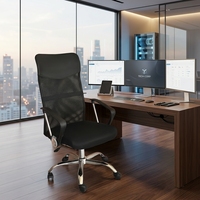 Fauteuil de bureau ergonomique à bascule en maille réglable pour manager, mobilier de bureau en acier inoxydable, prix de gros