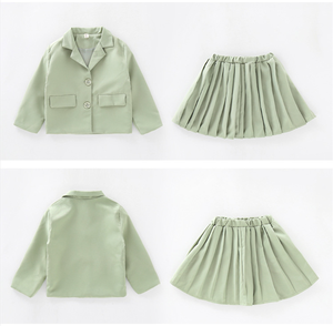 Ensembles assortis pour enfants : jupe courte coréenne et veste scolaire tendance pour la danse - Product Image 5