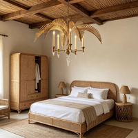 Lustres à fleurs, luminaires suspendus, lustres de style américain, lustres modernes, luminaires décoratifs, éclairage de hall d'hôtel