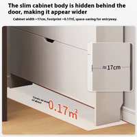 Meuble à chaussures pliable multifonctionnel en mélamine grande capacité pour la maison, le salon et le couloir