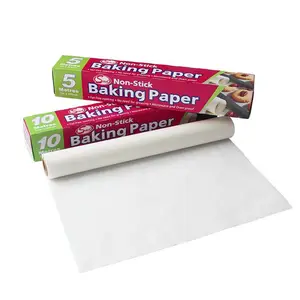 Papel de cozimento para bolo, papel de polpa de madeira antiaderente de grau alimentar para bolo 100%