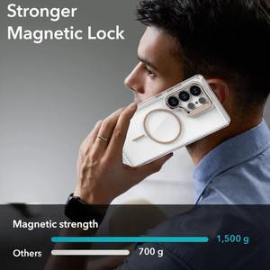 Funda de Lujo Transparente con Soporte Magnético para Lentes <span class=keywords><strong>Magsafe</strong></span> para <span class=keywords><strong>Samsung</strong></span> S25 Ultra S24 S23 Plus FE A06 A07 A16 A17 A26 - Product Image 5