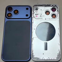 Coque de téléphone portable en aluminium style professionnel DIY pour 15 ProMax-17 ProMax avec protection à 360° sans support