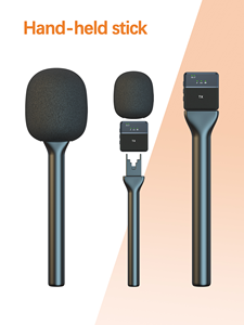 Microphone sans fil universel SX70 <span class=keywords><strong>pour</strong></span> interview, avec perche portative, compatible micros-cravate, micros à pince de col, <span class=keywords><strong>pour</strong></span> DJ, radio, station <span class=keywords><strong>TV</strong></span> en direct - Product Image 4