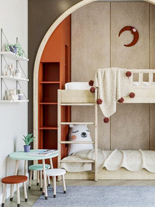 <span class=keywords><strong>Letto</strong></span> a Castello Moderno di Lusso per Bambini, in Legno Massello, con Design ad Arco, <span class=keywords><strong>Letto</strong></span> Matrimoniale Semplice con Contenitore per la <span class=keywords><strong>Cameretta</strong></span> dei Ragazzi - Product Image 2