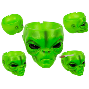 Cendrier, tête Alien, env. 10x7 cm, - Product Image 1