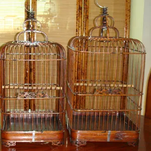 thrush bird cage bamboo boutique complete set of accessories ocean cage factory carved myna bird cage large hand