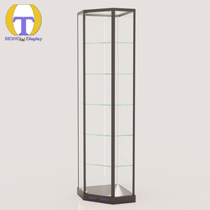 Vetrina Espositiva Angolare di Lusso Nera per Negozi e Fiere - Product Image 4