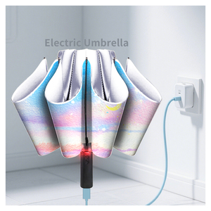 Ombrello Elettrico Pieghevole Intelligente YU XIN da Donna, <span class=keywords><strong>2</strong></span>ª Generazione, con Chiusura Automatica, Parasole e Antipioggia, in Lega, Ideale per Viaggi e Matrimoni - Product Image 1