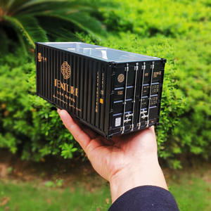 Porte-stylo miniature en plastique, modèle de conteneur maritime, cadeau d'affaires logistique personnalisé, papeterie de bureau, souvenir de luxe - Product Image 6