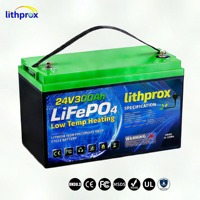 Batterie LiFePO4 24V 300AH Grade A 6000 Deep Cycle Lithium pour stockage domestique avec BMS intelligent RS485, borne M8, CE RoHS IP67, OEM ODM