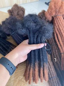 100% fait à la main noir humain Extensions Super Double aiguille dessinée pour femmes hommes peut être <span class=keywords><strong>bouclé</strong></span> blanchi Locs permanent Dreadlock - Product Image 6