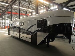 Remorque à col de cygne avec roues en caoutchouc massif, galvanisée à chaud, conforme aux normes australiennes, capacité maximale de 4000 kg, pour le transport de chevaux - Product Image 4