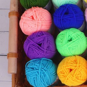 HENGYI <strong>Combed</strong> 25g Knitting <strong>Yarn</strong> 100% Recycled <strong>Cotton</strong> Dyed Spun <strong>Yarn</strong> Crochet Milk <strong>Cotton</strong> <strong>Yarn</strong> - Product Image 4