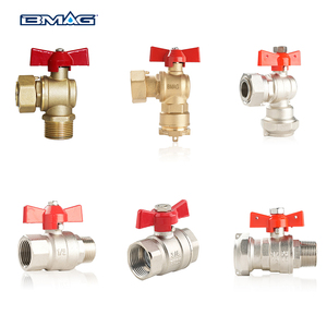 Bmag OEM cw617n Đồng hồ nước Nickel mạ điều khiển bằng tay nước bướm xử lý giả mạo Nam Nữ chủ đề <span class=keywords><strong>Brass</strong></span> bóng van - Product Image 1