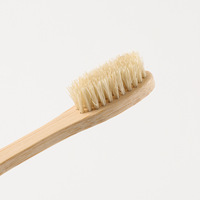 Brosse à dents en bambou écologique biodégradable en poils de sanglier naturels