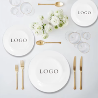 Ventes en gros d'ensembles d'assiettes en céramique de porcelaine de haute qualité pour la restauration, la maison, l'hôtellerie, la vaisselle de table