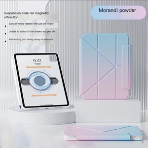 เคสแท็บเล็ตสีน้ำเงินไล่ระดับสีสำหรับ <span class=keywords><strong>iPad</strong></span> <span class=keywords><strong>Pro</strong></span> 13 12.9เคสมีช่องใส่<span class=keywords><strong>ปากกา</strong></span>สำหรับ Air 11 2024<span class=keywords><strong>รองรับ</strong></span>ฟังก์ชั่นลายนิ้วมือ - Product Image 5