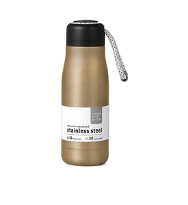 Bouteilles d'eau isothermes réutilisables en acier inoxydable 304 de 12 oz avec logo personnalisé, écologiques, avec corde de levage, pour le sport - Product Image 2
