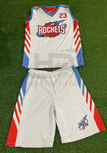 Uniforme de baloncesto personalizado Reversible de color sólido Uniformes de baloncesto sin mangas profesionales - Product Image 5