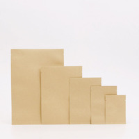2 3 Three Side Heat Seal Small Plain Flat Pouch Kraft Paper Packaging Bags