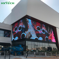 Écran LED d'extérieur incurvé haute résolution 960x960mm, mur vidéo étanche IP65, vente chaude