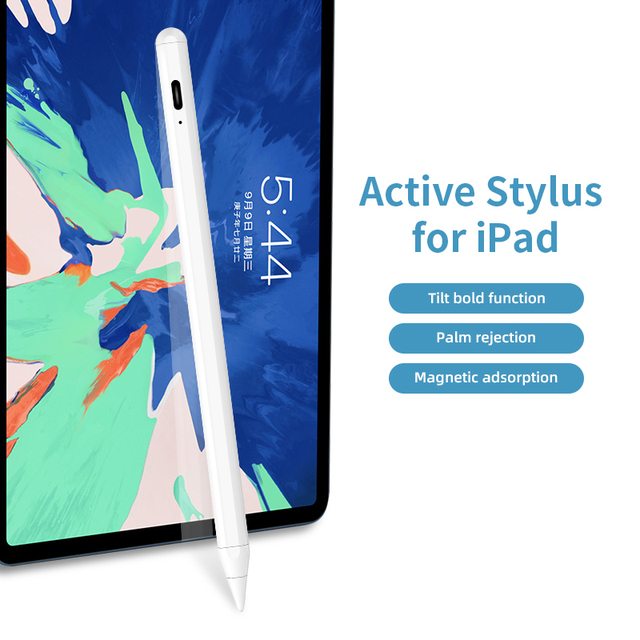 Original Texture Aluminum Magnetic Design Universal Active Capacitive Stylus Pen for Capacitive Screen Tablet