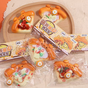 Juguetes Blandos de Pizza, Simulación de Comida, Juguetes para Apretar, Regalo de Cumpleaños Novedoso para Niños y Niñas de 5 a 7 Años, Alivio del Estrés - Product Image 5