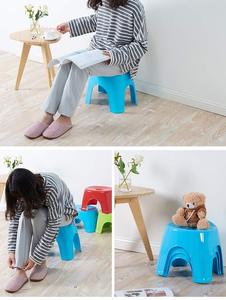 HALO Stackable PP Plastic Low <b>Stool</b> with Soft Cushion Seat Durable Small <b>Stool</b> Compact Household Seating Furniture OEM ODM - Product Image 6