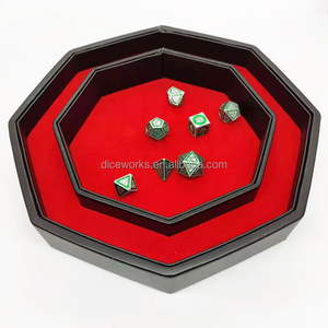 Bandeja de Dados Grande de Cuero PU Personalizada para Juegos de Mesa DND, Accesorio Octagonal para Dados - Product Image 4