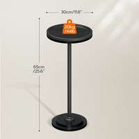 Ensemble de 2 tables d'appoint rondes, table d'appoint circulaire, ensemble de 2 tables basses rondes pour salon