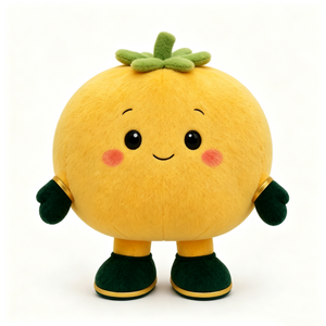 Peluche naranja personalizado, peluche de cítrico, lindo peluche naranja, muñeco de peluche de fruta de dibujos animados - Product Image 4