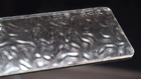 Panneau en plastique texturé Offre Spéciale Plexi Glass Plastic Pattern Feuille acrylique texturée transparente