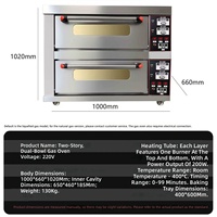 Four à gaz commercial de grande capacité, pour la cuisson des gâteaux et des pizzas, four de boulangerie domestique de grande capacité