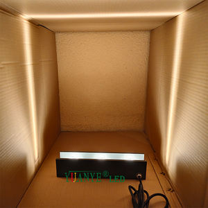 Applique murale LED RGBW étanche, forme cylindrique 3x180 degrés, contrôlée DMX 512/WiFi, à intensité variable, avec visière anti-éblouissement YY-BDW007 - Product Image 2