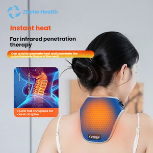 Beheiztes Graphen-Schulter <span class=keywords><strong>massage</strong></span> gerät mit warmer Kompresse, Schutz der Halswirbel säule, elektrischer Heizung, Ferninfrarot-Therapie, - Product Image 4