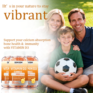 Vitamina D3 5000UI per Adulti in Gommose, Confezione da 60 Pezzi, Vendita all'Ingrosso |   Integratore per la densità ossea migliorata e il supporto immunitario - Product Image 4