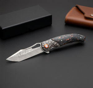 Coltello Pieghevole da Tasca di Alta Qualità 7cr17MOV con Manico in Legno per Sopravvivenza e Uso Quotidiano all'Aperto - Product Image 6