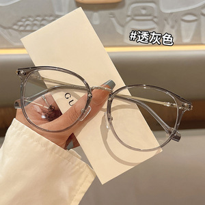 Montures de lunettes anti-lumière bleue rondes pour femmes Qianai, taille moyenne, verres en acétate, pont nasal standard, origine Taizhou P3 22054 - Product Image 4