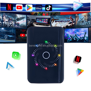 กล่อง <span class=keywords><strong>CarPlay</strong></span> AI พร้อมรองรับ Mirror Link เล่น <span class=keywords><strong>YouTube</strong></span> Netflix สตรีมมิ่งบนหน้าจอรถยนต์ เล่นวิดีโอ แปลงจากแบบมีสายเป็นไร้สาย - Product Image 3