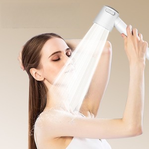 Pommeau de Douche Haute <span class=keywords><strong>Pression</strong></span> Portable à Double <span class=keywords><strong>Turbo</strong></span>, Auto-Nettoyant, Élimine le Chlore, Réduit les Démangeaisons et la Peau Sèche - Product Image 4