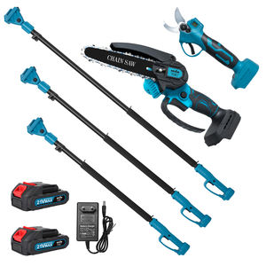 Kit de Poda Elétrico 3 em 1 com Motosserra Sem Fio de 6 Polegadas e Tesoura de Poda Elétrica com Haste de Extensão - Product Image 1