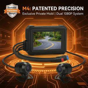 Dash Cam per Moto Brevettata, Doppia Telecamera 2K+1080P FHD, DVR per Motocicletta IP67 Impermeabile, Telecamera Anteriore e Posteriore con Snapshot a Un Tasto, WiFi Remoto - Product Image 1