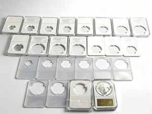 Serrated <b>Coin</b> Slab Holder Display Case NGC Graded Collectible Ultrasonic Model Modern Design Plastic Portable Removable - Product Image 5
