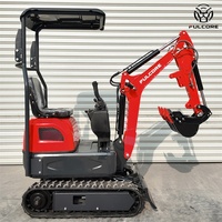 Mini-excavatrice hydraulique haute performance Fulcore en promotion, certifiée CE EPA, pour travaux agricoles et de construction