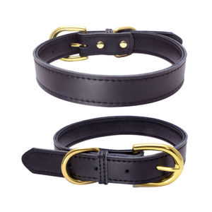 Productos para mascotas al por mayor personalizados, <span class=keywords><strong>collar</strong></span> para mascotas, correa, <span class=keywords><strong>collar</strong></span> de cuero liso para perros - Product Image 4