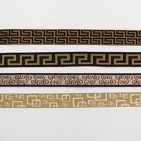 Rubans Jacquard Géométriques Grecs Personnalisables en Polyester de 2 cm pour Vêtements